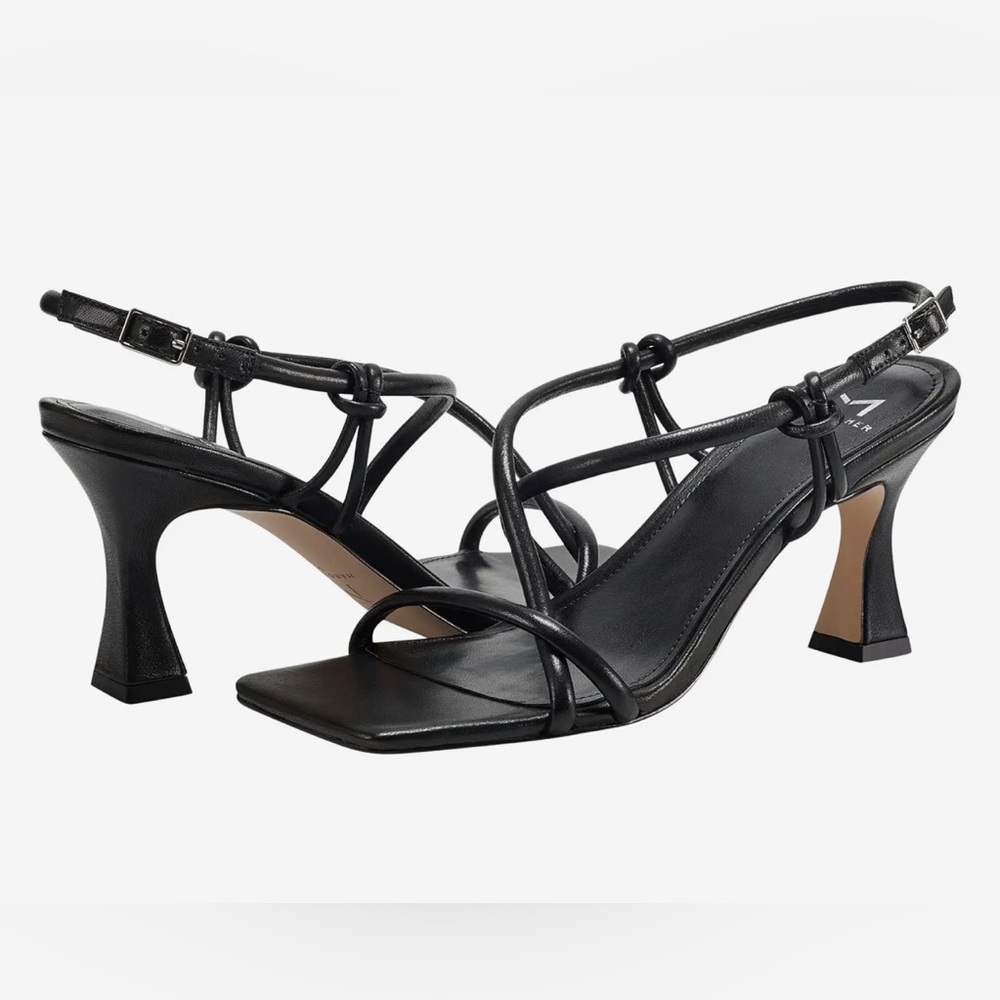 Marc Fisher Black Strappy Heels